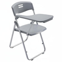 Foldable Design Folding Chair with Writing Tablet long-lasting Frame Training Chair with Tablet supportrest Sturdy Construction Institutional Furniture No Assembly Required for Trainees, event Planners, educational sessionroom