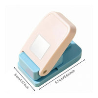 Manual Paper Embosser Compact Scrapbook Punch Tool Portable Square Punch Embosser for Scrapbooking