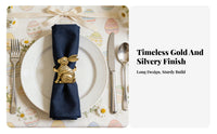 Easter bunny Napkin Rings Buckle Holder Elegant Napkin Holder Festive Charm Bunny Serviette Buckle for Home Stylists, Families, Restaurants, Weddings