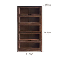 Dollhouse Storage Cabinet Wooden Miniature Display Cabinet Rectangular Cupboard for Miniaturists
