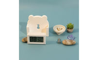 Suction Cup Mount Temperature Hygrometer Gauge LCD Display Temperature Humidity Meter Twin Reading Bear Thermometer for Herpetological Owners