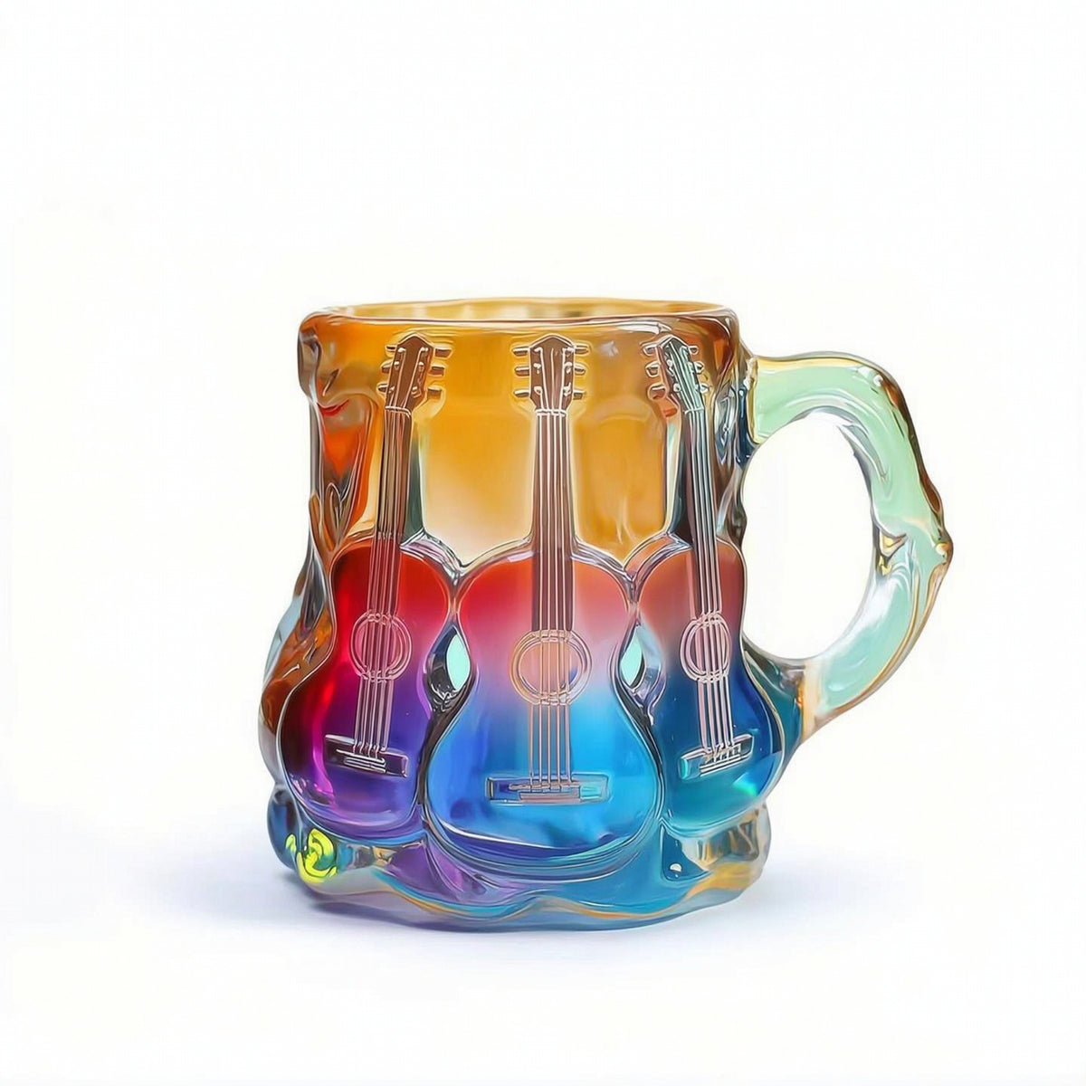 Translucent Book Stack Mug Ornament Faceted Mug Shaped Decoration Sculpted Resin Book Ornament Compact for Collectors, Reading Corner, Office