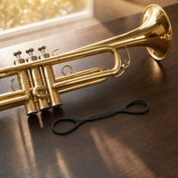 Elastic Trumpet Grip with Finger Loops Flexible Trumpet Strap Lightweight for Practice Sessions