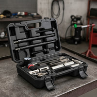 Heavy Duty Valve Stem Seal Tool Kit Portable Valve Seal Removal Tool with Case Easy to Use Corrosion-Resistant for Mechanics, Garage
