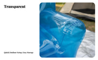 Easy to Inflate Transparent Inflatable Chair Lightweight PVC Lazy Air Sofa Ergonomic Design PVC Lazy Lounger Child Friendly for Campers, Outdoor Enthusiasts, Camping, Poolside, Garden, Backyard