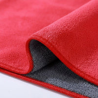 Coral Fleece Car Drying Towel with 32-Ply Density, 30cm X 40cm Microfiber Towel for Automotive Use Cleaning Cloths