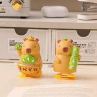 Capybara Wind-Up Desktop Ornament, Cute and Stress-Relieving Resin Figure