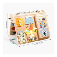 LED Busy Life Skills Panel Skills Training Four-in-One Sensory Board Multifunction Infant Toy for Infants, Young Children, Home, Nursery, Preschool