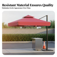 Security Guard Umbrella Protection Roman Umbrella Waterproof Sidesupport for Street Vendors, Families, Courtyards, Building Entrances, Patio