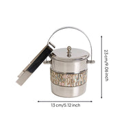 Barware Ice Container Tabletop Metal Ice Container Stylish for Bartenders