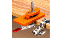 Durable 35mm Hinge Drilling Jig Labor-Saving Cabinet Door Hinge Jig Accurate Positioning Woodworking Hole Punch Guide High Effectiveness for Carpenters, DIY Enthusiasts, Workshop