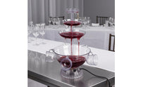 Cascading Wine Fountain 3-Tier Design Tiered Wine Fountain Transparent Party Accessory Clear