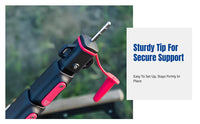 Aluminum Alloy Tent Pole, Telescopic Awning Support, Outdoor Rod, Portable, Windproof, Adjustable, with Storage Bag