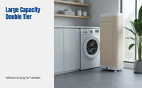 Portable Foldable Clothes Dryer, Compact Laundry Drying Machine, Dormitory & Home, Suitcase Design, Fast Dry, Large Capacity