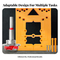 Easy to Operate 35mm Concealed Hinge Jig Saves Time and Effort 35mm Hinge Hole Drilling Jig Versatile Offset Adjustment for DIYers, Workshop