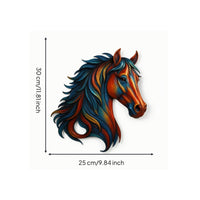 Horse Head Metal Wall Decor Layered Horse Head Wall Art Lightweight for Patio