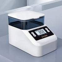 Programmable Automatic Aquatic Pet Feeder Dual-Power Power Aquarium Aquatic Pet Feeder with Base Compact for Vacation