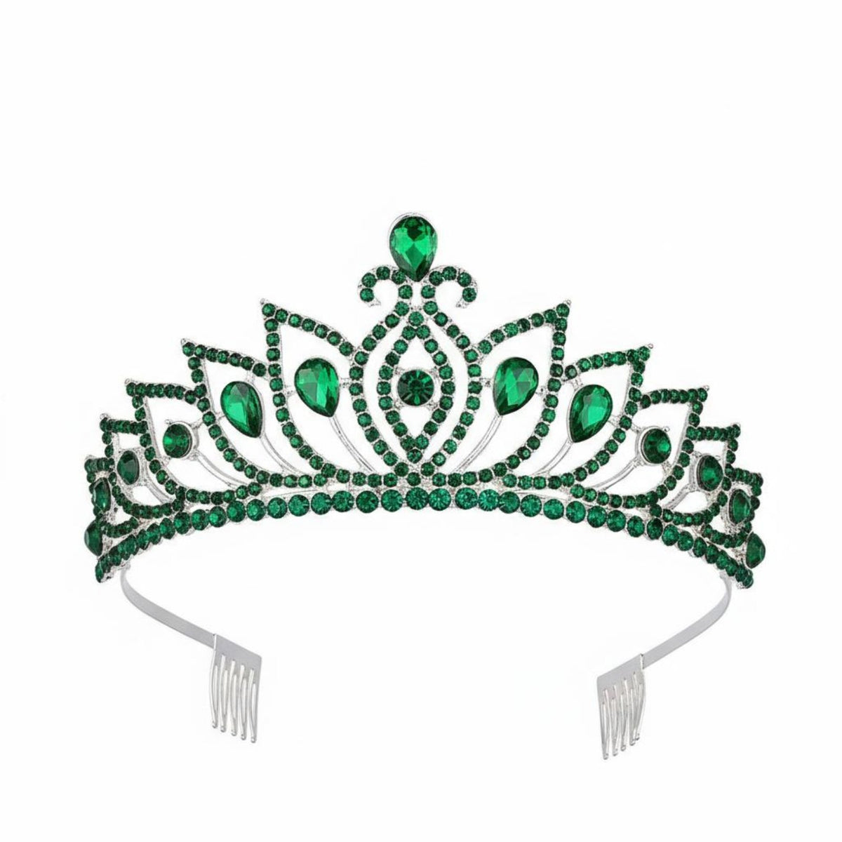 Crystal Crown Elegant Design Crystal Headpiece Crystal Tiara Sparkling Crystal Crown Lightweight for Wedding Celebrant, Wedding