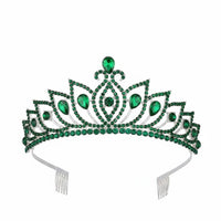 Crystal Crown Elegant Design Crystal Headpiece Crystal Tiara Sparkling Crystal Crown Lightweight for Wedding Celebrant, Wedding