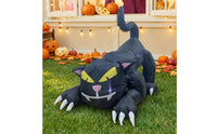 Black Cat Yard Decoration Crouching Outdoor Halloween Inflatable Decoration Inflatable Black Cat Spooky Halloween Inflatable
