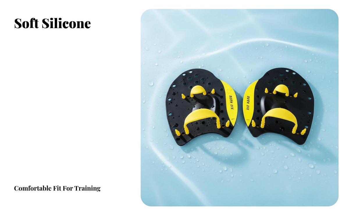3 Pieces Builds Strength Swimming Hand Paddles Hydrodynamic Design Stroke Improvement Paddles Adjustable Straps Front Crawl Training Gear Posture Ion for Swimmers, Children, Beginners