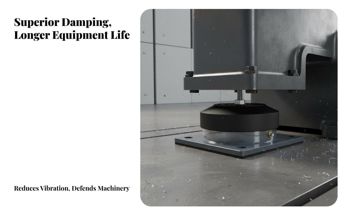 Noise Reduction Air Shock Absorber High Load Capacity Air Damper Mount Long-Lasting Pneumatic Vibration Isolator Easy Installation for Maintenance Technicians, Factory Workers, Mechanics, Production Lines, Workshops, Manufacturing Plants, Factories