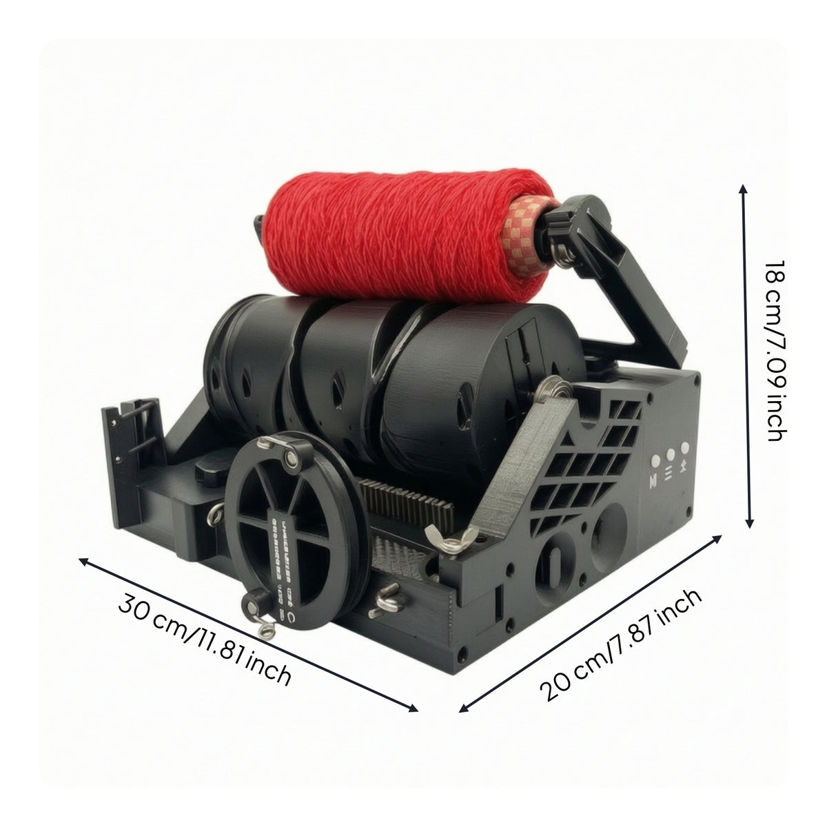 Yarn Winding Machine Tabletop Yarn Winder with Digital Display Ball Winder Adjustable Craft Tool Smooth Tension Control