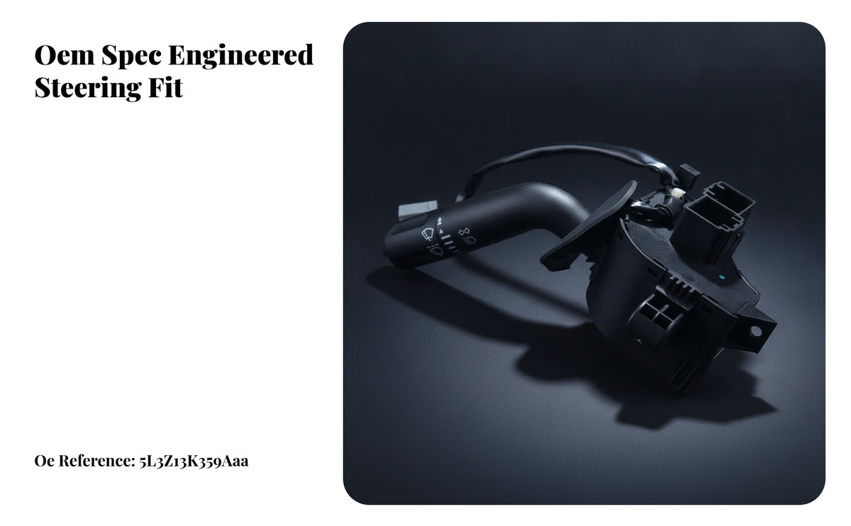 Direct Replacement Turn Directional | Curved Control Stalk, Wiper Switch, for Steering Column Repair