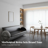 factory-inspired design Booth, Table, and Chairs Combo Retro Design Banquette Seating Group Commercial Grade Dining Furniture Space-Saving for Restaurant Owners, Apartment Dwellers, Homeowners, Cafe, Bar, Small Spaces, Kitchen