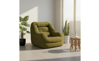 Removable and Washable Cover Tatami Floor Sofa High-Density Particle Filling Corduroy Floor Chair 110° Recline Angle Modern Nest Chair Ergonomic Back Support for Small Apartment, Living Room, Bedroom, Balcony