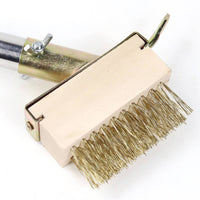 Heavy Duty 2-in-1 Weeding Brush Set Long Handle Crevice Weeder for Walkway, Garden