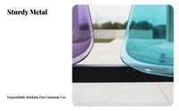 Colorful Options 3-Seater Transparent Bench Modern Design Gang Seating Bench Easy to Clean Long Seat Weather-Resistant for Event Planners, Property Managers, Business Owners, Parks, Outdoor Cafes, Waiting Areas, Shopping Malls