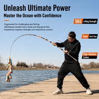 Fishing Rod and Reel Set Carbon Fiber Telescopic Sea Fishing Pole Multi Piece