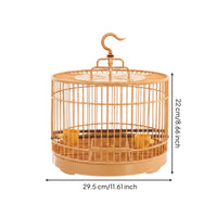 Round Bird Enclosure Easy to Clean Plastic Bird Enclosure Sturdy for Indoor