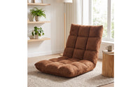 Floor Chair with Padded Backrest Low-Height Lazy Sofa Seat Sturdy Furniture Long-Lasting for Students, Tatami Room