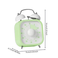 Easy to Use Mechanical Kitchen Timer Portable Kitchen Timer with Alarm Compact Clear for Teachers, Study Desk
