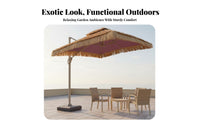 Thatched Tiki Umbrella Sun Protection Garden Garden Umbrella Sturdy for Business Owners, Occasion Organizer Planners, Courtyard, Backyard, Waterside