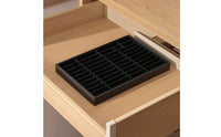 Divided Jewelry Display Tray with 40 Slots Compartmented Velvet Jewelry Tray with Dividers Soft Drawer Organizer Compact for Jewelers