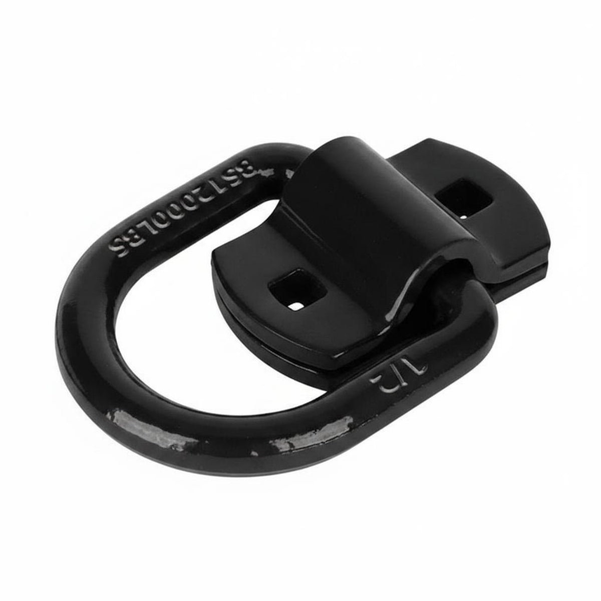 4 Pieces 12000 Lb Capacity D Loop Anchor Powder Coated D Loop Tie down Heavy Duty Cargo Hardware High Strength for Hauling Vehicle Users, Boat