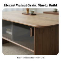 Rectangular Table with Shelf Centuryperiod Design Living Room Furniture Space-Saving Size Dual-Level Design for Homeowners