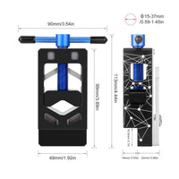 Aluminum Alloy Steerer Tube Cutter Stainless Steel Bike Fork Cutting Guide Long-Lasting Fork Tube Clamp High-Strength for Workshop