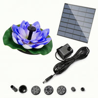Floating Solar Fountain Outdoor Water Feature Interchangeable for Pond, Pool