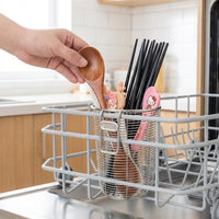 Chopstick Holder and Stainless Steel Holder, Freestanding Single Compartment Cutlery Organizer and Cutlery Drainer for Modern Kitchen Countertop