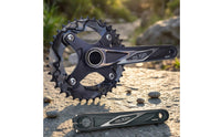 Single Chainring Crankset Aluminum Alloy Crankset with 38T Chainring 170mm Crank Set for Mountain Bikers