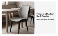 Multifunctional Upholstered Dining Chair Ergonomic Design Upholstered Kitchen Chair Scratch Resistant Seating Furniture Easy To Install for Restaurant Owners, Homeowners, Interior Decorators, Home, Cafe, Office, Living Room