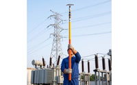 Telescopic Hot Stick Portable Operating Rod with Hook for Linemen
