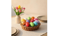 Easy to Paint Paintable Easter Egg Paintable Plastic Eggs Shatterproof Plastic Decorative Egg Lightweight for Children, Parties