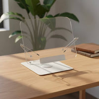Acrylic Book Stand with Steel Frame Versatile Desktop Book Stand Clear for Learning