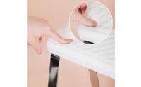 Storage Tray Mobile Pedicure Stool Easy to Clean Salon Foot Rest Bench Space Saving Nail Technician Foot Rest 360° Wheels for Spa
