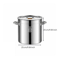 Commercial Grade 316 Stainless Steel Stock Pot Heat Resistant Large Stainless Steel Broth Pot Heavy Duty Cookware for Chefs, Restaurant, Home Kitchen